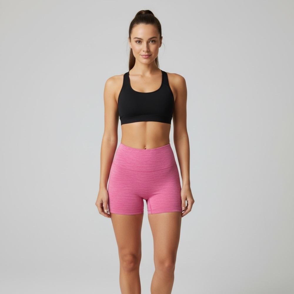 MeMoi SlimMe High Waisted Boy Shorts Very Berry Pink Shapewear MS15-105 XL/4 NWT